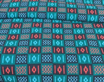 Sale by yard ! Vintage Fabric For Traditional Ukrainian folk skirt plahta Double Sided fabric Ethnic costume Antique Tapestry Cotton  gift