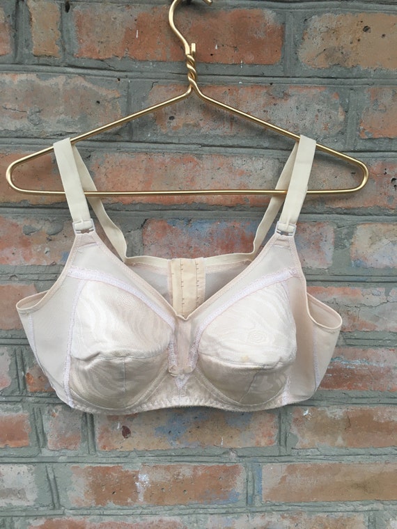 Bralette Bra Brassiere Vintage Underwear Luxury Cotton Satine Lace Lingerie  Lady Nude Beige Cotton Bra Soviet Old New Stock Leisure Wear 