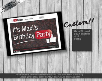 Cartel de cumpleaños de Youtube