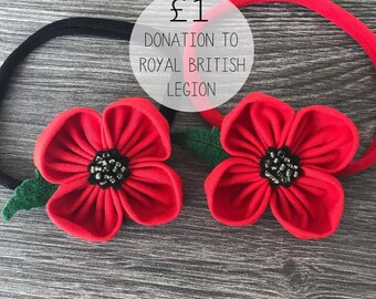 Poppy Headband - Red Flower Headband - Poppy Accessory - Poppy Hair Flower - Poppy Hair Band - Poppy - Red Poppy - Poppy Gift - Red Headband