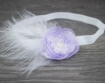 Purple Flower Headband