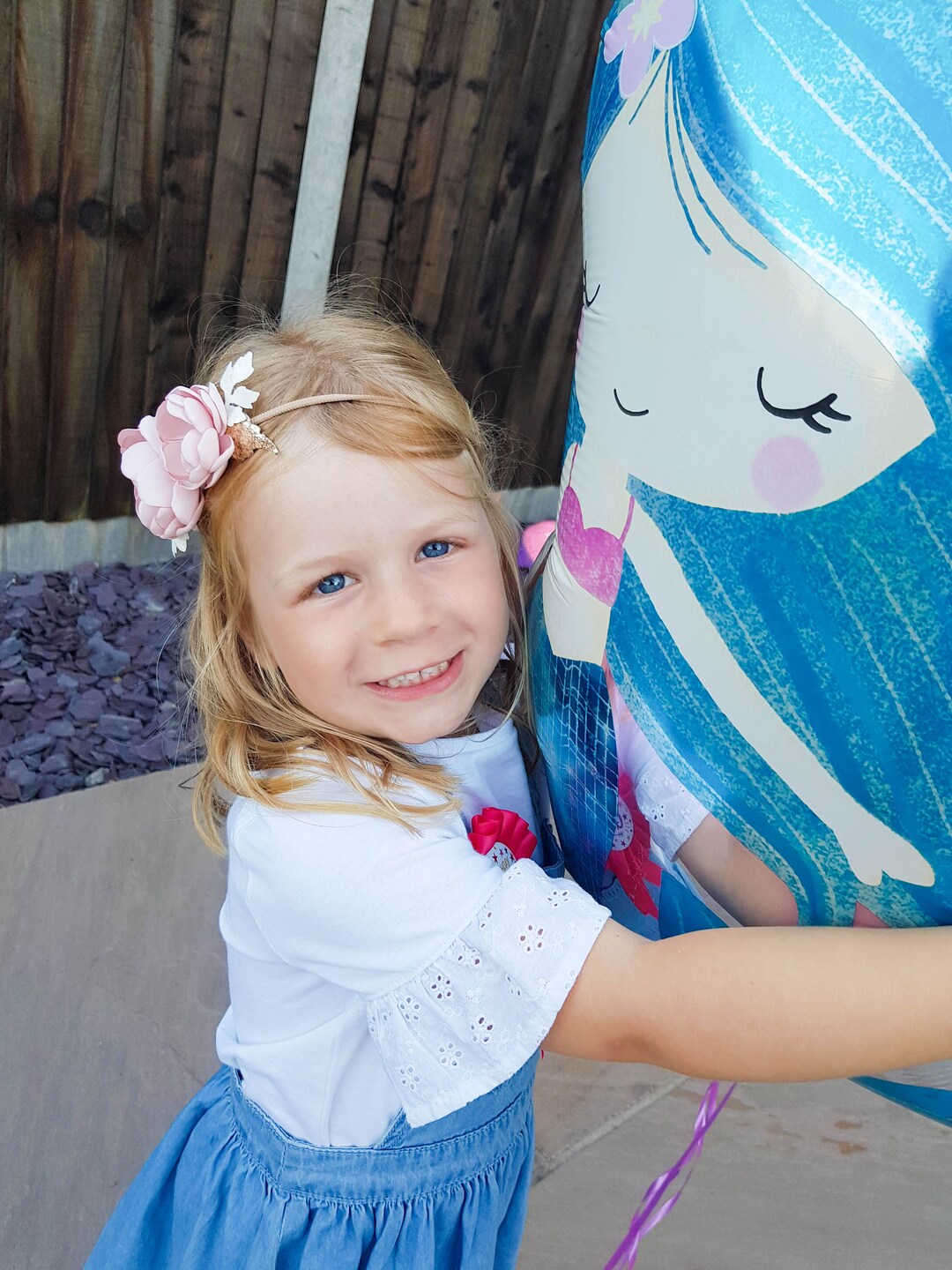 Blush Pink Rose Gold Double Flower Hairband Etsy