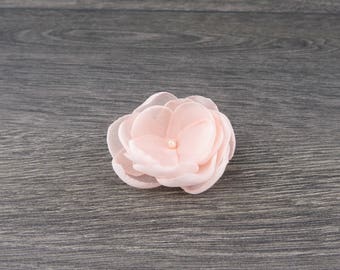 Small Blush Pink Dainty Hair Flower