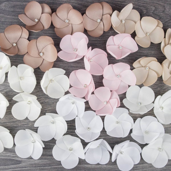 Ivory Hair Flowers - White Hair Flowers - Cream Hair Flowers - Pink Hair Flowers - Champagne Hair Flowers - Small Hair Pins - Flower Pins