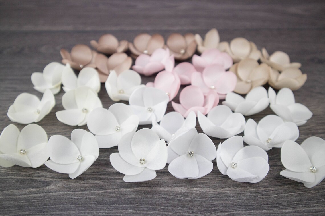 Ivory Hair Flowers White Hair Flowers Cream Hair Flowers Etsy UK