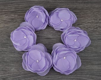 Lilac Wedding Flower Hair Clip - Purple Hair Flower - Lavender Bridesmaids - Flower Girls - Hair Clip - Flower Brooch - Comb *