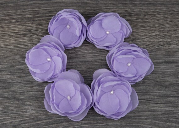 Lilac Wedding Flower Hair Clip Purple Hair Flower Lavender Etsy