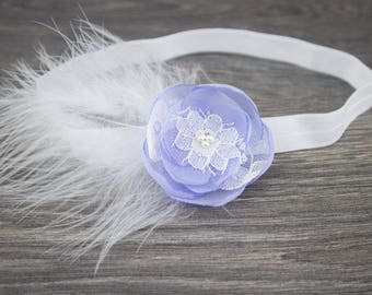 Beautiful Blue Flower Hairband