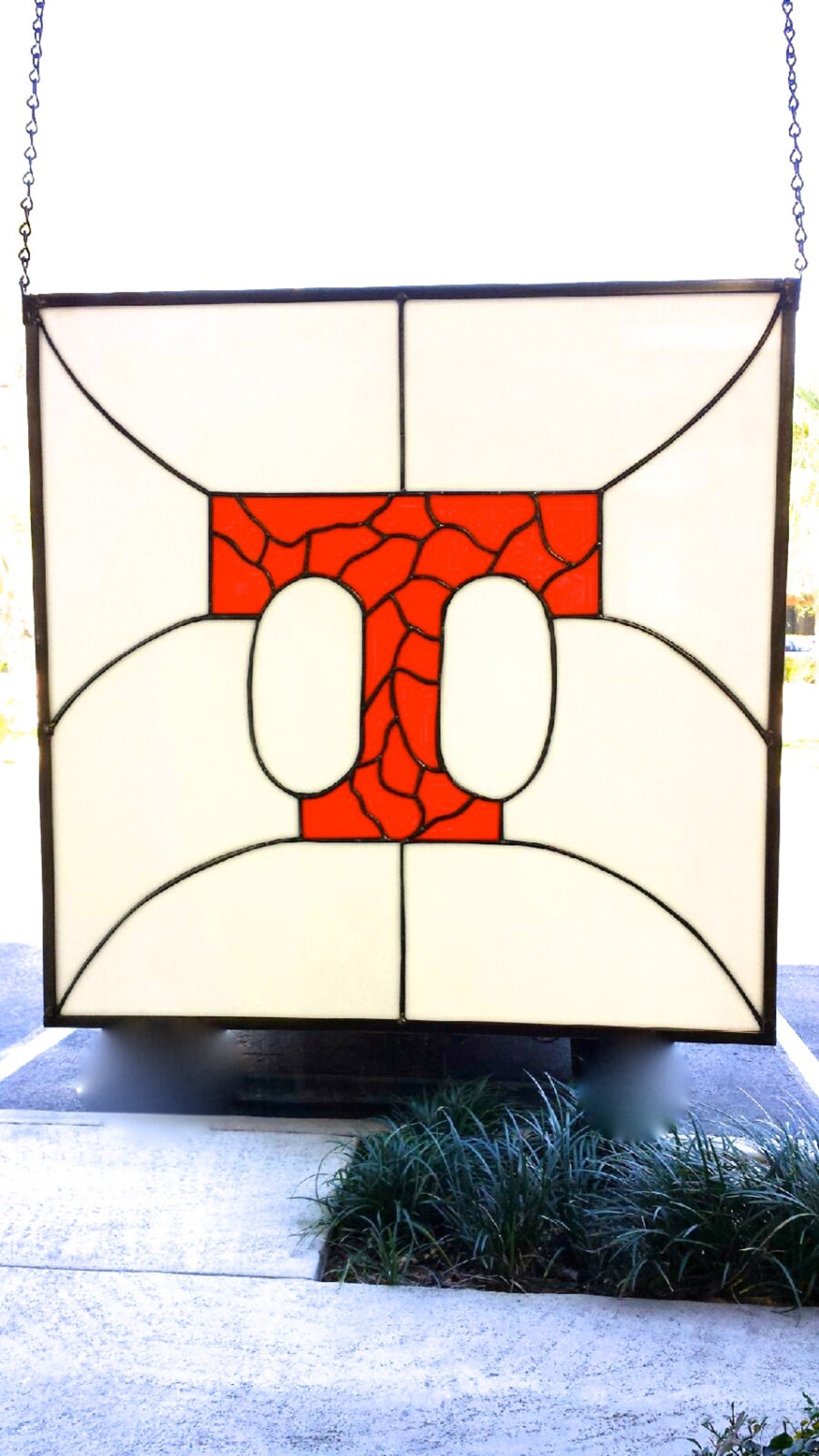 University of Tennessee Stained Glass Window Panel, Team Window Panels, Staimed Glass Team Logo