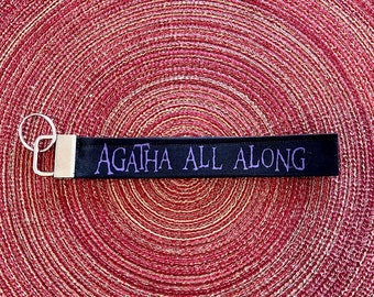 Agatha All Along WandaVision Key Fob Keychain Lanyard Wristlet