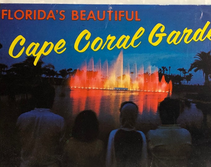 1960's Cape Coral Gardens Souvenir Photo Packet Fold Out Photo Folder