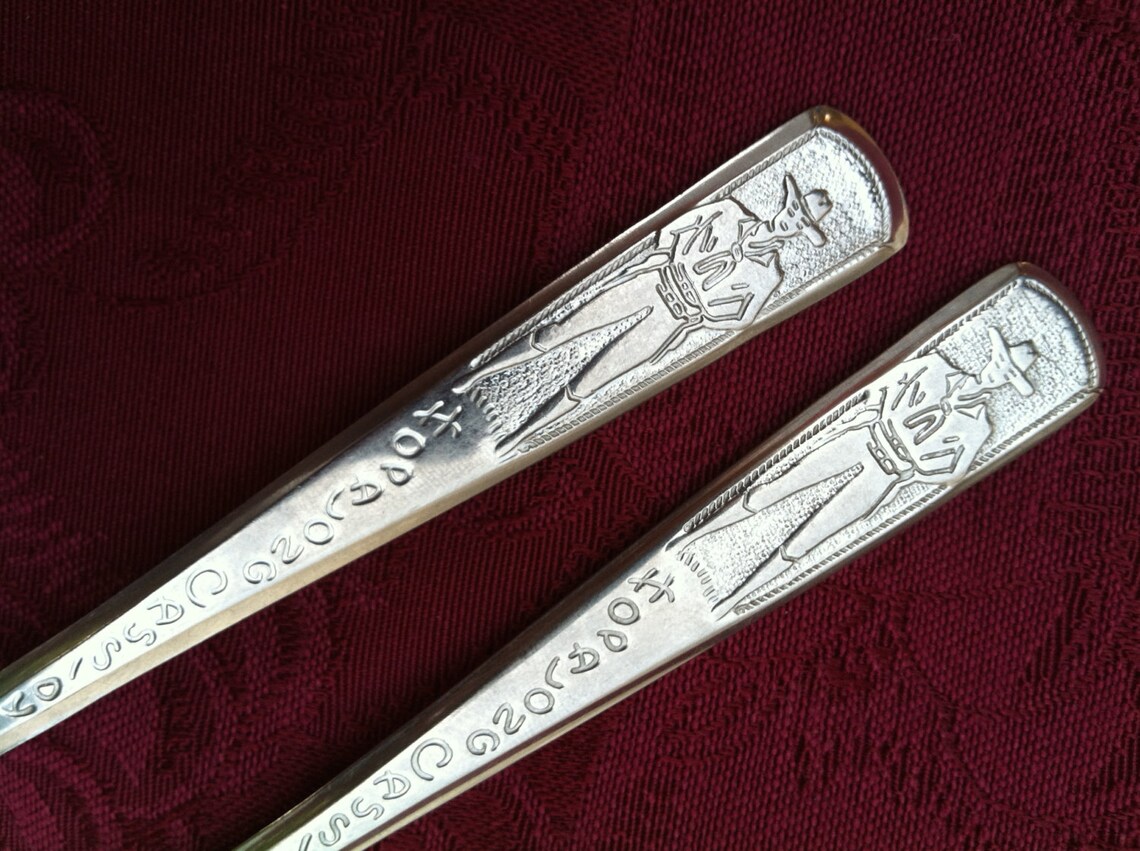 Hopalong Cassidy Fork and Spoon Set 1950's USA Stainless Etsy