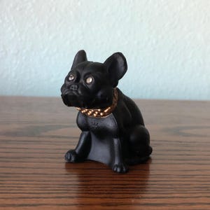 Westmoreland Frosted Glass French Bulldog Dog Figurine