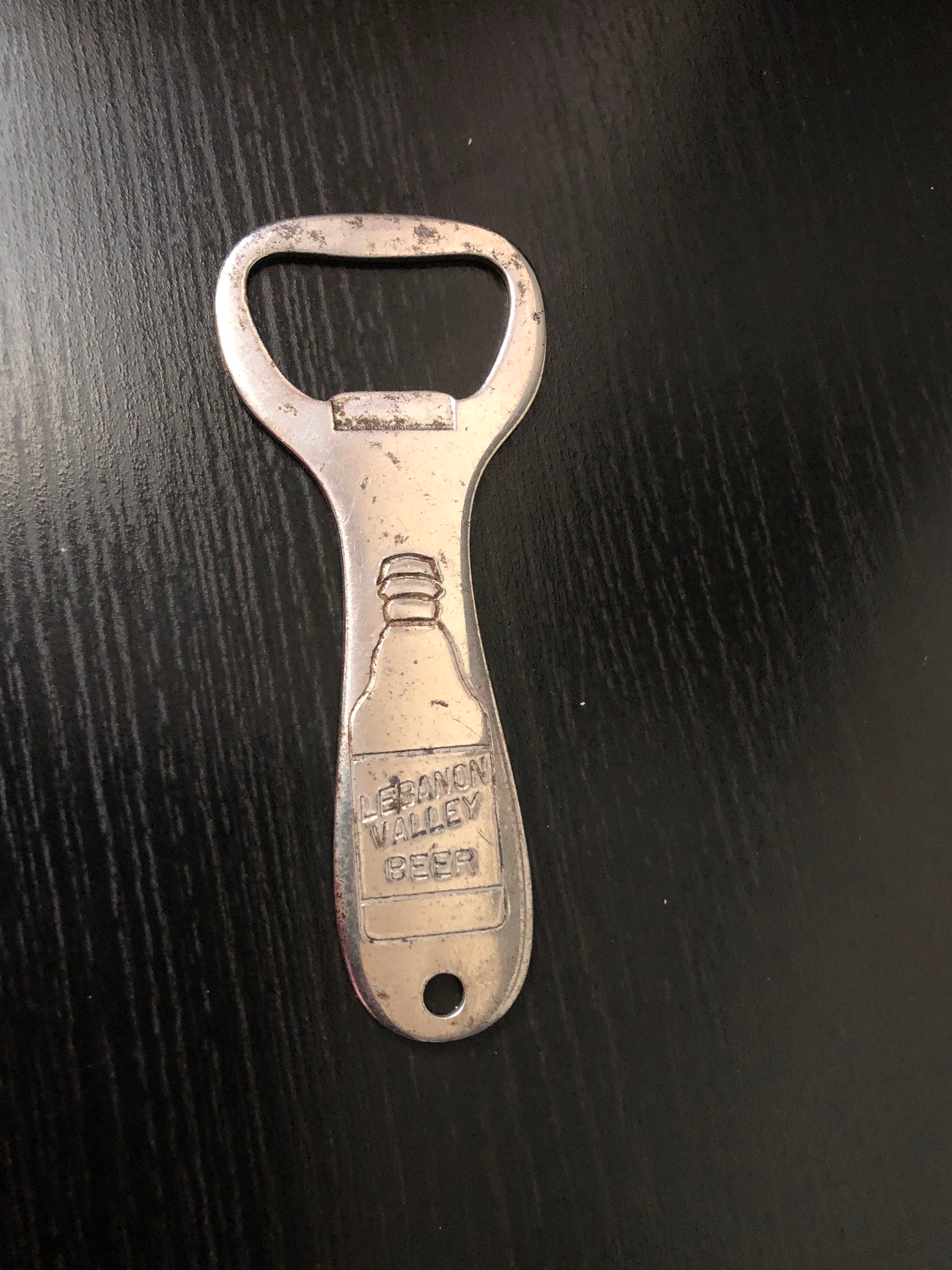 VINTAGE CANADIAN CHROME BAR TOOL CAN OPENER &/or BOTTLE OPENER CRAFTED BY  GH