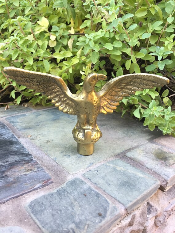 Eagle Finial Antique Gold Tone Lamp Hardware Or Flag Pole - Eagle Finial For Lamp Eagle Finial Antique Gold Tone Lamp Hardware Or Flag Pole - Eagle Finial For Lamp