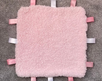 Taggy Blanket/Girl/Baby/Comforter/Pacifier/Pink