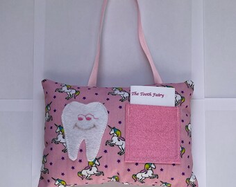 Tooth Fairy Pillow/Unicorn/Pink