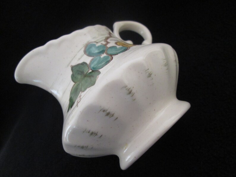 Vintage Metlox Vernon Ware Creamer Vineyard Pattern Grapes and Leaves California Made Fall Decor image 8