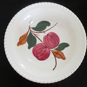 Vintage Blue Ridge Southern Potteries in Delicious 9 Inch Vegetable or Fruit Bowl Hand Painted Underglazed