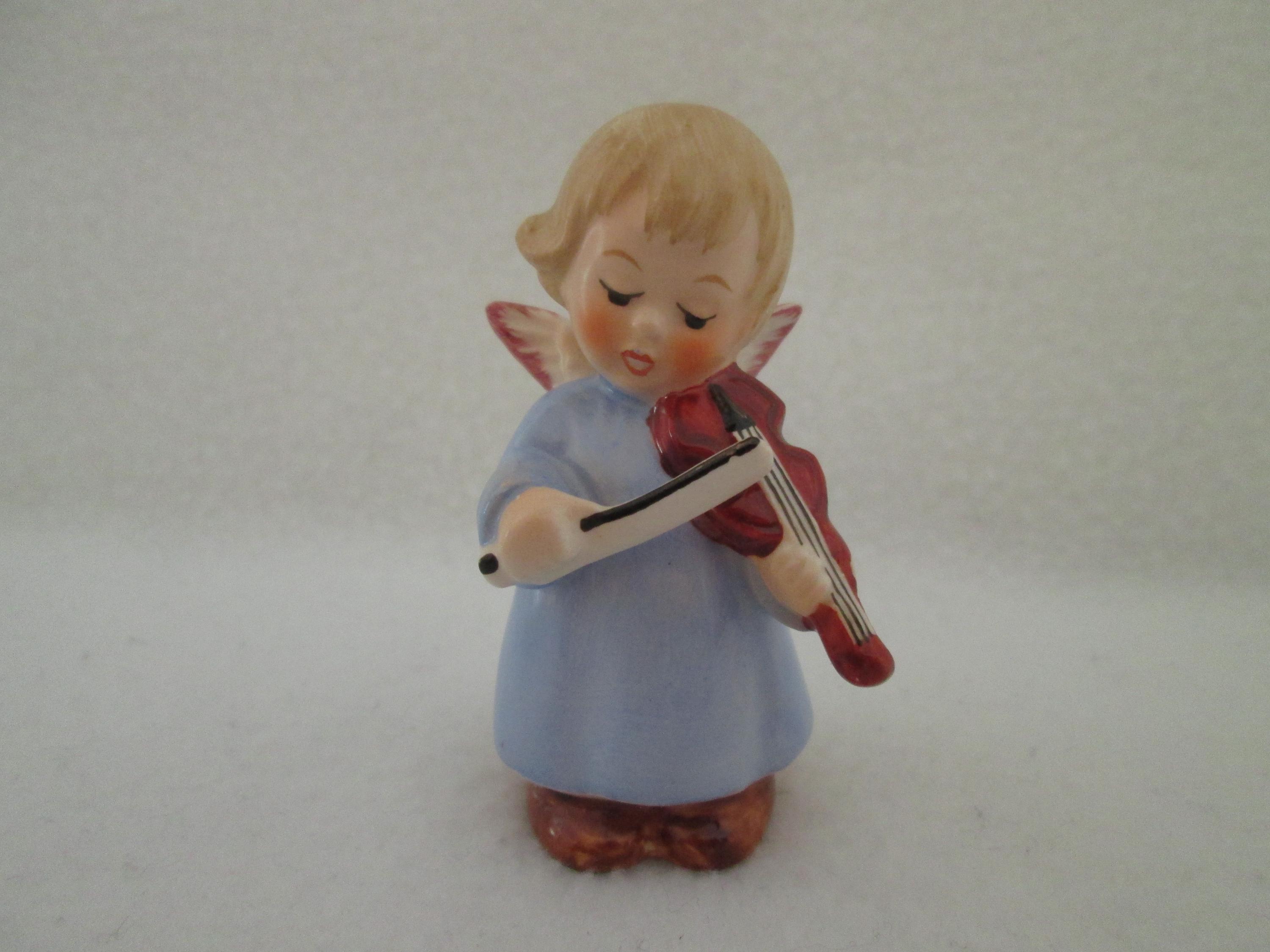 Goebel Angel Figurine Playing Violin - Etsy