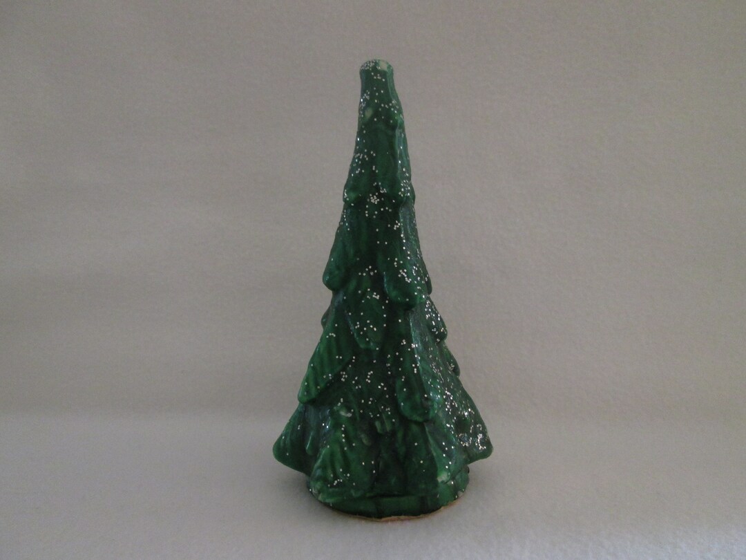 Vintage Gurley Christmas Tree Wax Candle Green Christmas Tree Etsy