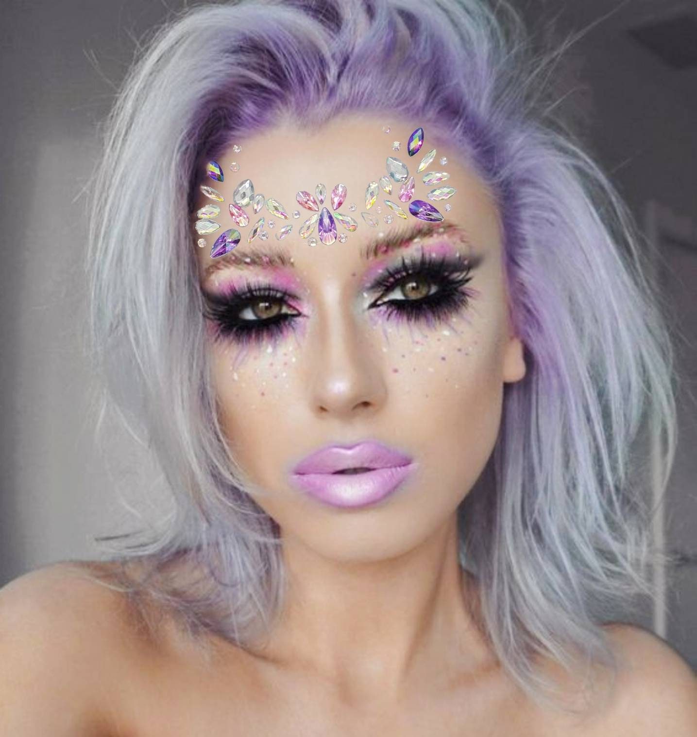 Face Jewels EDC Rave outfits Festival Diamond Face Sticker Etsy