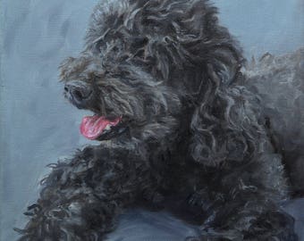 Custom pet portraits, custom dog portrait - oil painting on canvas.  50% DEPOSIT. Handmade Custom pet portrait.