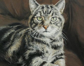 Personalized Cat Portrait | Custom Cat Portrait | Cat Custom | Cat Painting | Cat lover | Cat Memorial | Cat gift | Cat Memorial Gift