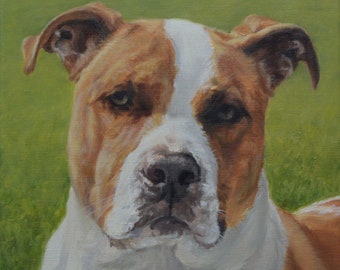 Custom pet portrait painting, Dog Portrait, Dog Painting - oil painting on canvas.  50% DEPOSIT. Handmade Custom pet portrait.