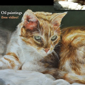 Custom Cat portrait | Cat portrait custom | Cat | Cat gift | Cat art | Cat lover | Cat lover gift | Cat memorial | Christmas bild 1