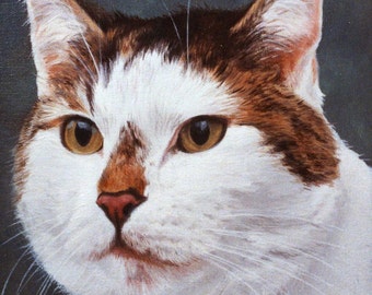 Cat portrait painting  | Custom cat protrait | Cat | Pet gift | Cat art | Cat lover | Cat lover gift | Pet memorial | Christmas
