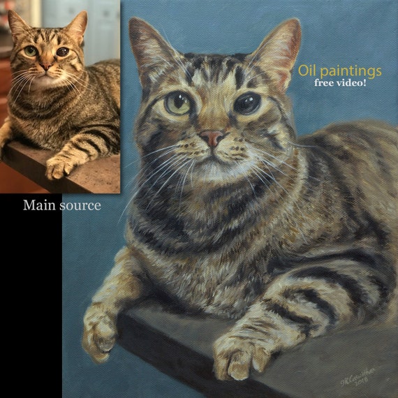 Peinture De Portrait De Chat Protrait De Chat Personnalise Etsy Peinture De Portrait De Chat Protrait De Chat Personnalise Etsy