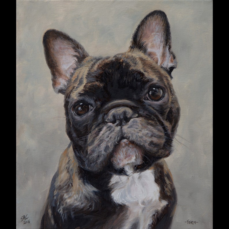 Dog painting ON CANVAS 50/% DEPOSIT Custom dog portrait Handmade Custom pet portrait. Pet portrait
