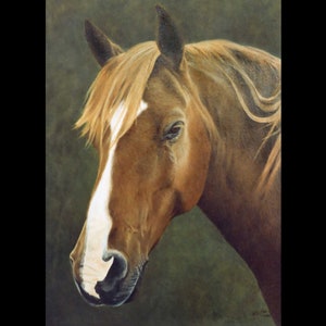 Horse painting | Horse Portrait | Horse gifts | Horse | Horse art | Horse portrait painting | Oil painting | Horse memorial | Christmas image 6