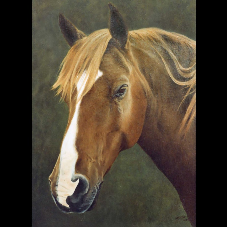 Horse painting | Horse Portrait | Horse gifts | Horse | Horse art | Horse portrait painting | Oil painting | Horse memorial | Christmas image 6