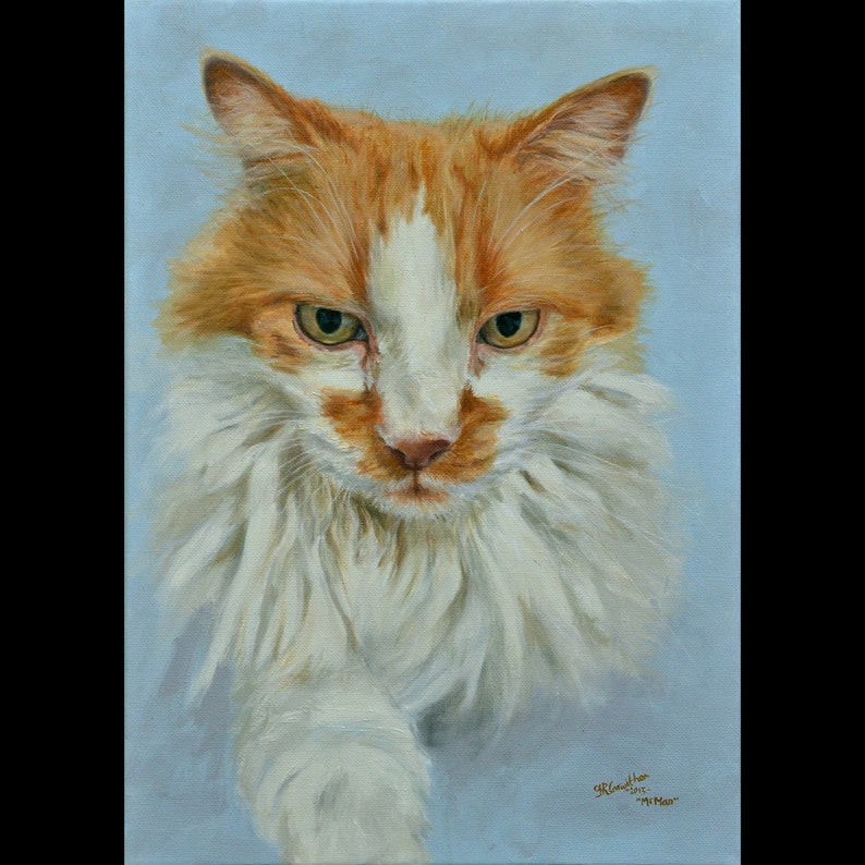 Custom Cat portrait | Cat portrait custom | Cat | Cat gift | Cat art | Cat lover | Cat lover gift | Cat memorial | Christmas bild 9