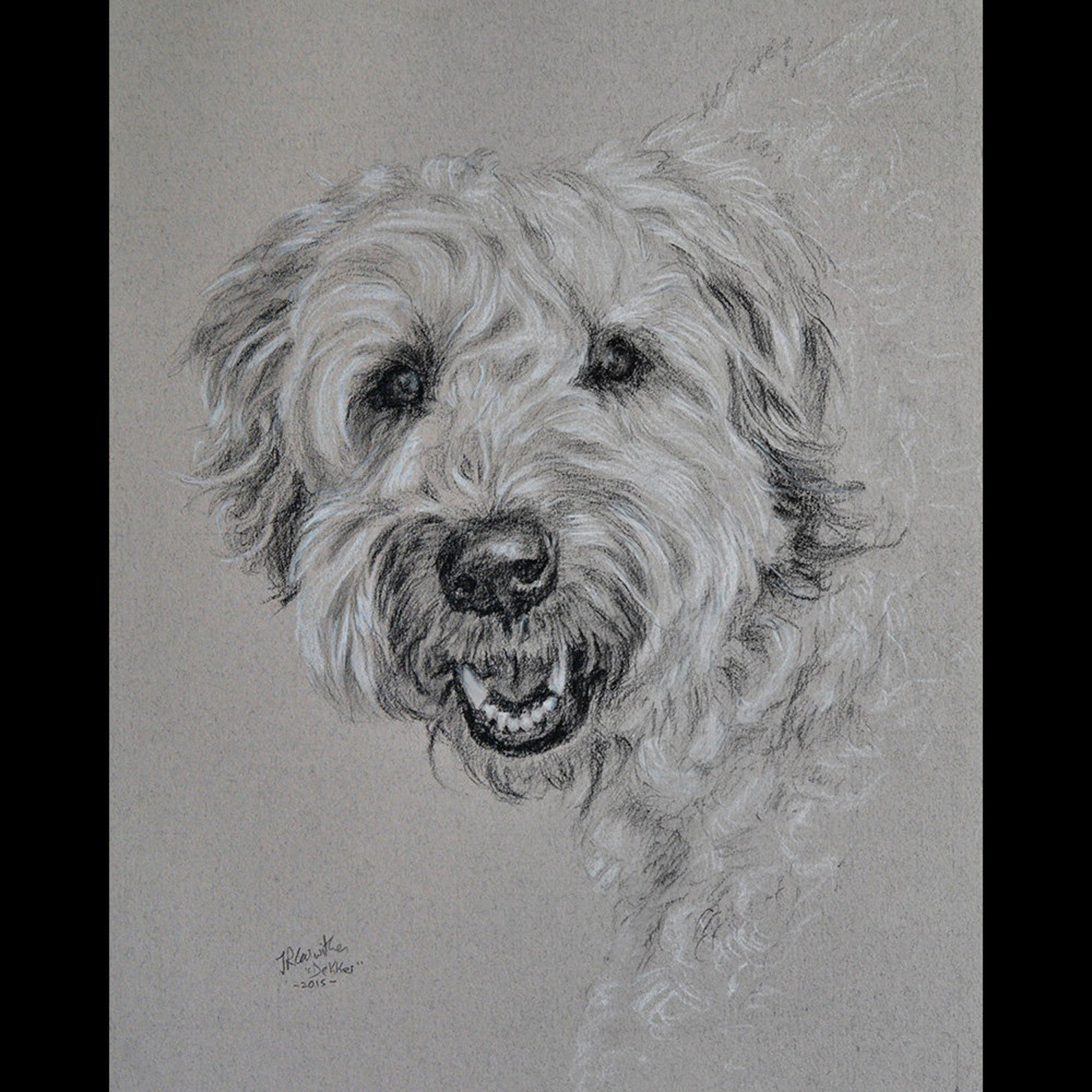 Portrait d'animal de compagnie personnalisé en anglais Etsy