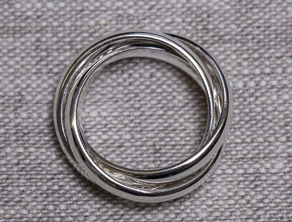 sterling silver cartier style bangle