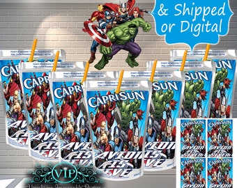 AVENGERS Party Favor Bags Loot Treat Party Supply 25CT