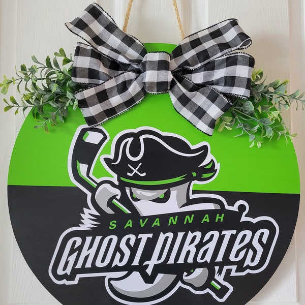 Savanah Ghost Pirates door sign
