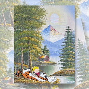 Calvin Hobbes Fan Art Never Stop Exploring print wall decor