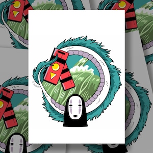 Spirited Away Chihiro Fan Art Tattoo Flash Art print