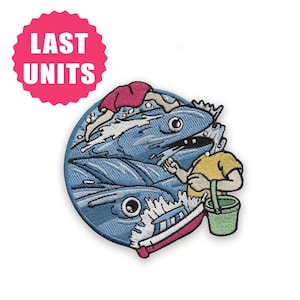 Parche termoadhesivo de lucha con fan art de Ponyo de Ghibli
