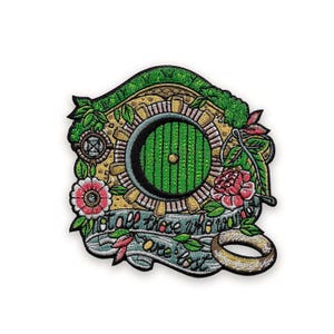 Anillos de arte de fan de TLOTR No todos los que deambulan están perdidos parche para planchar