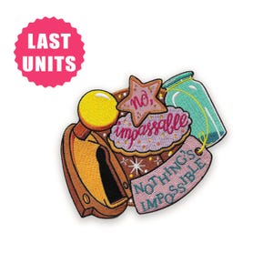 Disney inspired Alice Wonderland Impassable door knob iron on patch