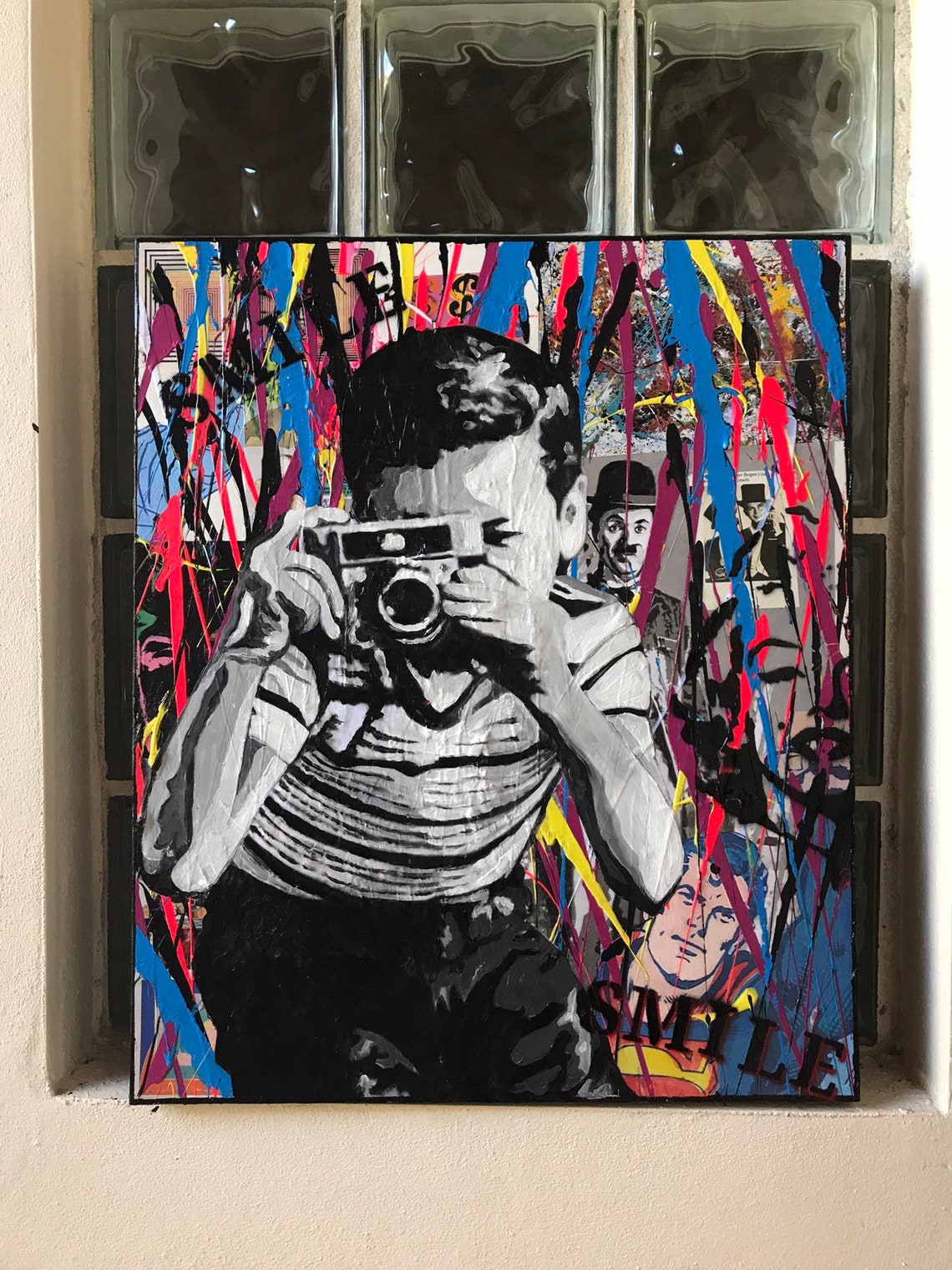 24x20 Graffiti Art. Hand Painted.Inspired by Mr Brainwash Etsy