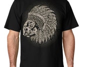 Indian Bully Club men 39 s crew neck indian bully shirt black pit bull shirt for men sizing small-5x Pitbull tshirt for men