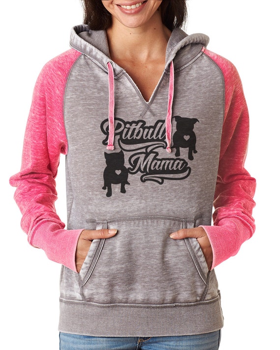 Pitbull Mama Women's Zen Fitted Pullover Hoodie Pitbull - Etsy