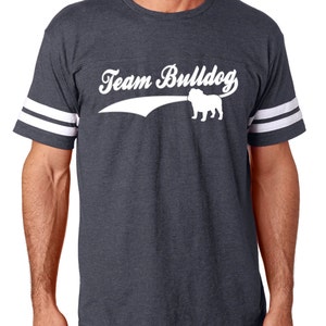 Team Bulldog Men&#39;s Football jersey shirt Bulldog shirt English Bulldog shirt for men Team Bulldog mens t shirt