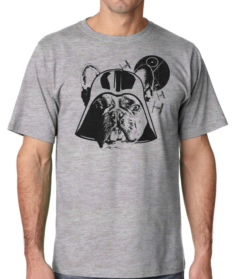 Darth Frenchie Men's French Bulldog T Shirt for Bully image 0